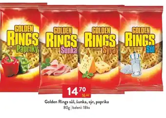 Qanto Golden Rings sůl, šunka, sýr, paprika nabídka