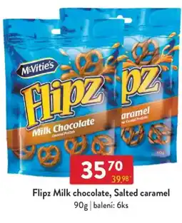 Qanto Flipz Milk chocolate, Salted caramel nabídka