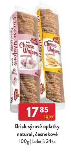 Qanto Brick sýrové oplatky natural, česnekové nabídka