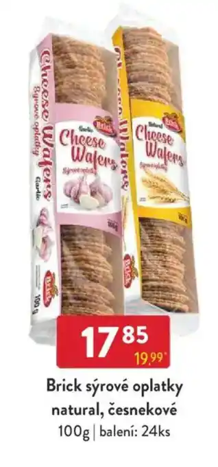 Qanto Brick sýrové oplatky natural, česnekové nabídka