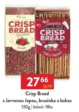 Qanto Crisp Bread s červenou řepou, brusinka a kokos nabídka