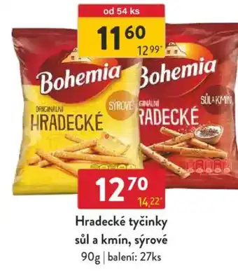 Qanto Hradecké tyčinky sůl a kmín, sýrové nabídka