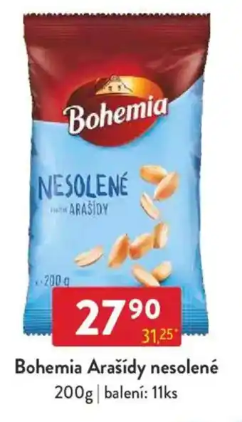 Qanto Bohemia Arašídy nesolené nabídka