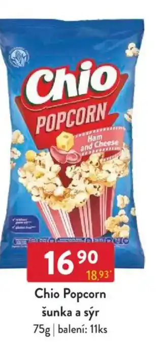 Qanto Chio Popcorn šunka a sýr nabídka