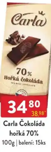 Qanto Carla Čokoláda hořká 70% nabídka