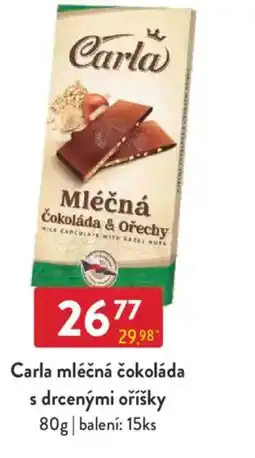 Qanto Carla mléčná čokoláda s drcenými oříšky nabídka