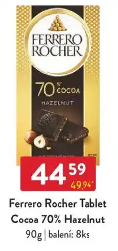 Qanto Ferrero Rocher Tablet Cocoa 70% Hazelnut nabídka