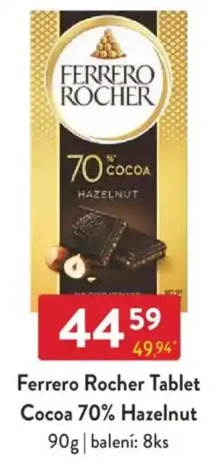 Qanto Ferrero Rocher Tablet Cocoa 70% Hazelnut nabídka