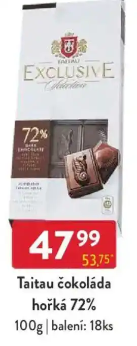 Qanto Taitau čokoláda hořká 72% nabídka