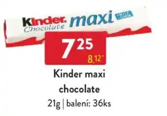 Qanto Kinder maxi chocolate nabídka