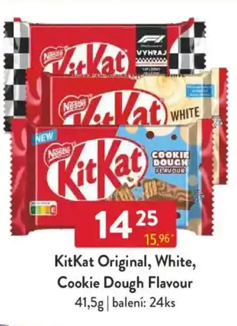 Qanto KitKat Original, White, Cookie Dough Flavour nabídka
