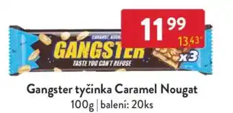 Qanto Gangster tyčinka Caramel Nougat nabídka