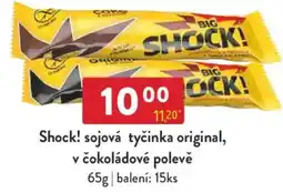 Qanto Shock! sojová tyčinka original, v čokoládové polevě nabídka