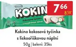 Qanto Kokino kokosová tyčinka s lískooříškovou náplní nabídka