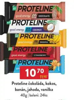 Qanto Proteline čokoláda, kokos, banán, jahoda, vanilka nabídka