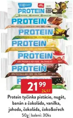 Qanto Protein tyčinka pistácie, nugát, banán a čokoláda, vanilka, jahoda, čokoláda, čoko&ořech nabídka