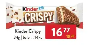 Qanto Kinder Crispy nabídka