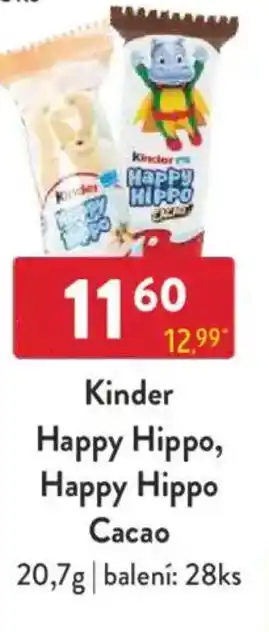 Qanto Kinder Happy Hippo, Happy Hippo Cacao nabídka