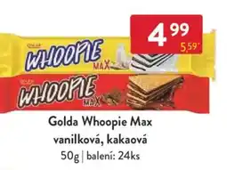 Qanto Golda Whoopie Max vanilková, kakaová nabídka
