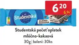 Qanto Studentská pečeť'oplatek mléčno-kakaová nabídka