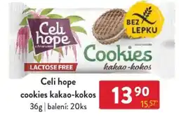 Qanto Celi hope cookies kakao-kokos nabídka