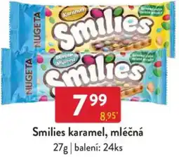 Qanto Smilies karamel, mléčná nabídka