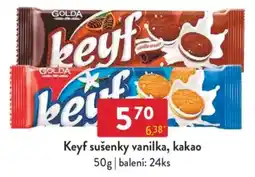 Qanto Keyf sušenky vanilka, kakao nabídka