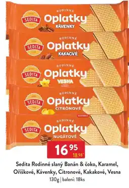 Qanto Sedita Rodinné slaný Banán & čoko, Karamel, Oříškové, Kávenky, Citronové, Kakakové, Vesna nabídka