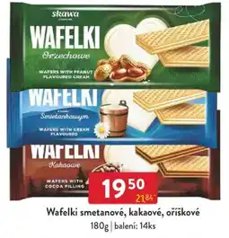 Qanto Wafelki smetanové, kakaové, oříškové nabídka