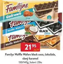 Qanto Familys Waffle Wafers black coco, čokoláda, slaný karamel nabídka