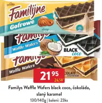 Qanto Familys Waffle Wafers black coco, čokoláda, slaný karamel nabídka
