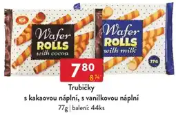 Qanto Trubičky s kakaovou náplní, s vanilkovou náplní nabídka