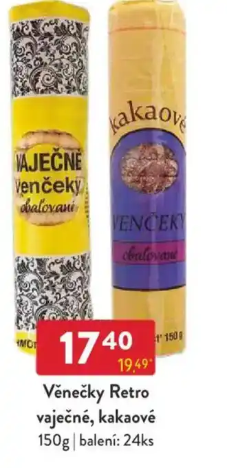 Qanto Věnečky Retro vaječné, kakaové nabídka