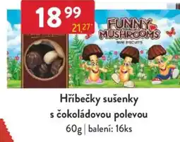 Qanto Hříbečky sušenky s čokoládovou polevou nabídka