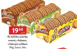 Qanto Ke kafíčku sušenky ovesné, s kakaem, s lískovým oříškem nabídka