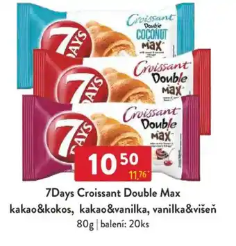 Qanto 7Days Croissant Double Max kakao&kokos, kakao&vanilka, vanilka&višeň nabídka
