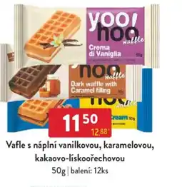 Qanto Vafle s náplní vanilkovou, karamelovou, kakaovo-lískoořechovou nabídka