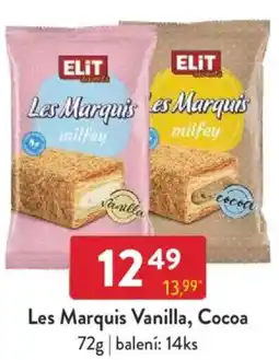 Qanto Les Marquis Vanilla, Cocoa nabídka