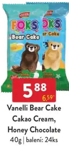 Qanto Vanelli Bear Cake Cakao Cream, Honey Chocolate nabídka