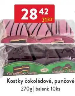 Qanto Kostky čokoládové, punčové nabídka