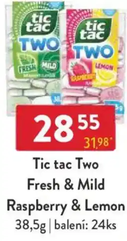 Qanto Tic tac Two Fresh & Mild Raspberry & Lemon nabídka