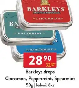 Qanto Barkleys drops Cinnamon, Peppermint, Spearmint nabídka