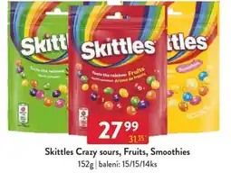 Qanto Skittles Crazy sours, Fruits, Smoothies nabídka