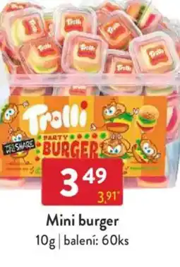 Qanto Mini burger nabídka
