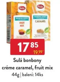 Qanto Sulá bonbony créme caramel, fruit mix nabídka