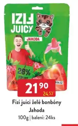 Qanto Fizi juici želé bonbóny Jahoda nabídka