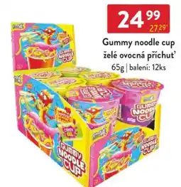 Qanto Gummy noodle cup želé ovocná příchuť' nabídka