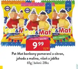 Qanto Pat Mat bonbony pomeranč a citron, jahoda a malina, višeň a jablko nabídka