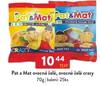 Qanto Pat a Mat ovocné želé, ovocné želé crazy nabídka