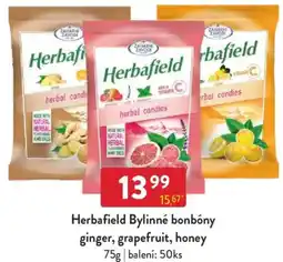 Qanto Herbafield Bylinné bonbóny ginger, grapefruit, honey nabídka